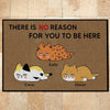 Cat Doormat Customized Name And Breed There Is No Reason For You To Be Here - PERSONAL84