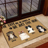 Cat Doormat Customized Names and Breeds The Cats Are In Charge We Just Live Here - PERSONAL84