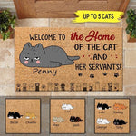 Cat Doormat Customized Welcome To The Home Of - PERSONAL84