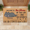 Cat Doormat Customized Welcome To The Home Of - PERSONAL84