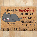 Cat Doormat Customized Welcome To The Home Of - PERSONAL84