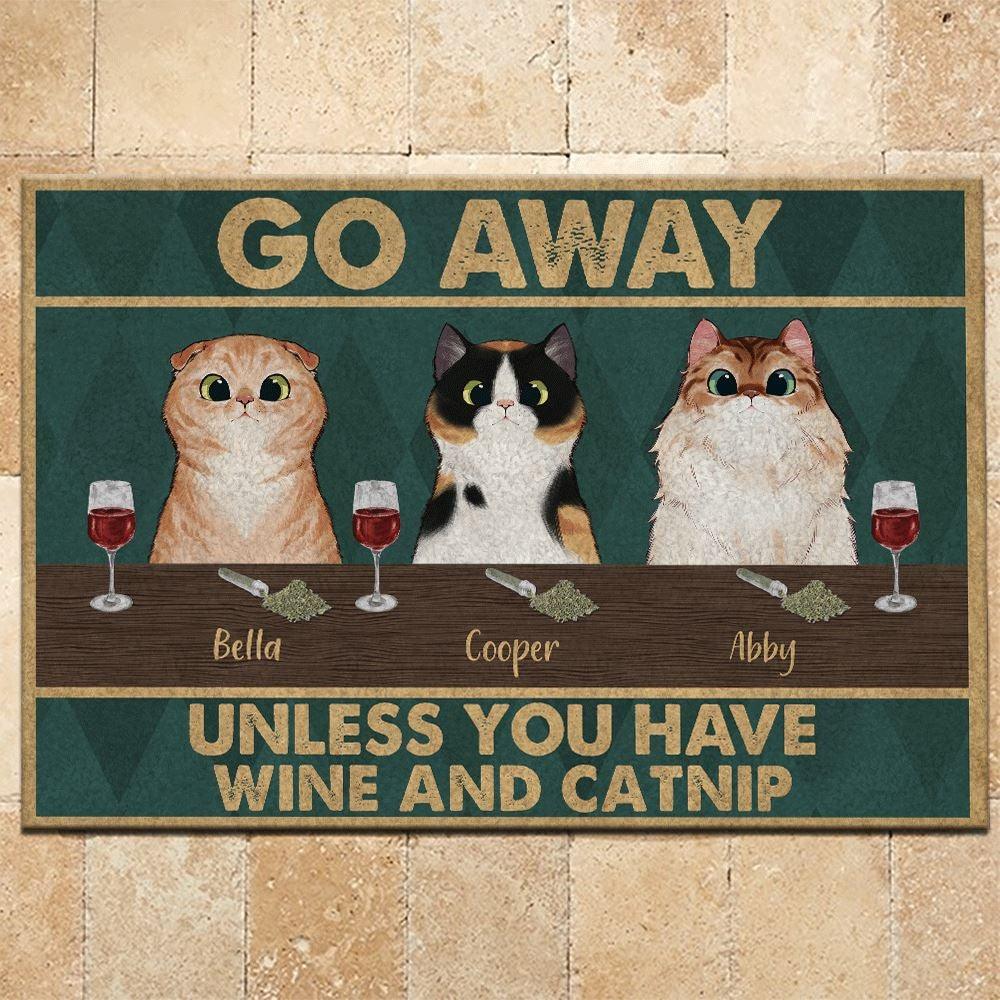 Cat Doormat Personalized Name And Breed All Guests Must Be Approved By -  PERSONAL84