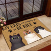 Cat Doormat Personalized Name And Breed My Cat Is Judging You So Be Nice - PERSONAL84