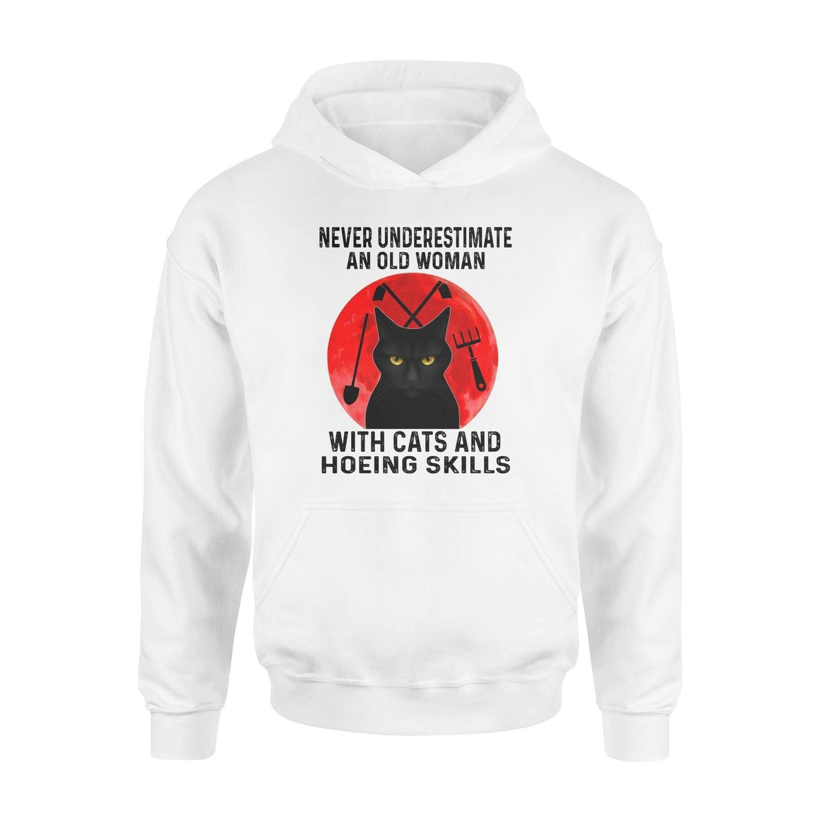 Cat, Gardening An Old Woman With Cats And Hoeing Skills - Standard Hoodie - PERSONAL84