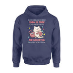 Cat, Knitting In My Dream World - Standard Hoodie - PERSONAL84