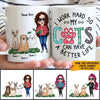 Cat Mom Custom Mug I Work Hard So My Cats Can Have A Better Life Personalized Cat Lover Gift - PERSONAL84