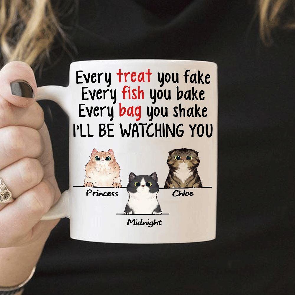 Cat Mug Personalized Name And Breed I'll Be Watching You - PERSONAL84