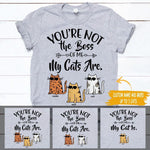 Cat Shirt Personalized Name And Breed You're Not The Boss Of Me - PERSONAL84