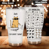 Cat Tumbler Customized Name And Breed I Do What I Want - PERSONAL84