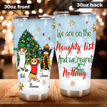 Cat Tumbler Customized Names and Breeds Cat We're On The Naughty List - PERSONAL84