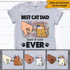 Cats 4th July Custom T Shirt Best Cat Dad Ever Personalized Gift - PERSONAL84