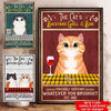 Cats BBQ Custom Poster The Cat&#39;s Backyard Grill &amp; Bar Personalized Gift - PERSONAL84