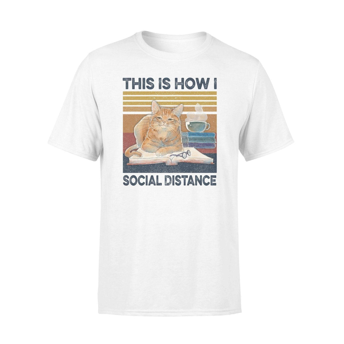 Cats, Book This Is How I Social Distance - Standard T-shirt - PERSONAL84