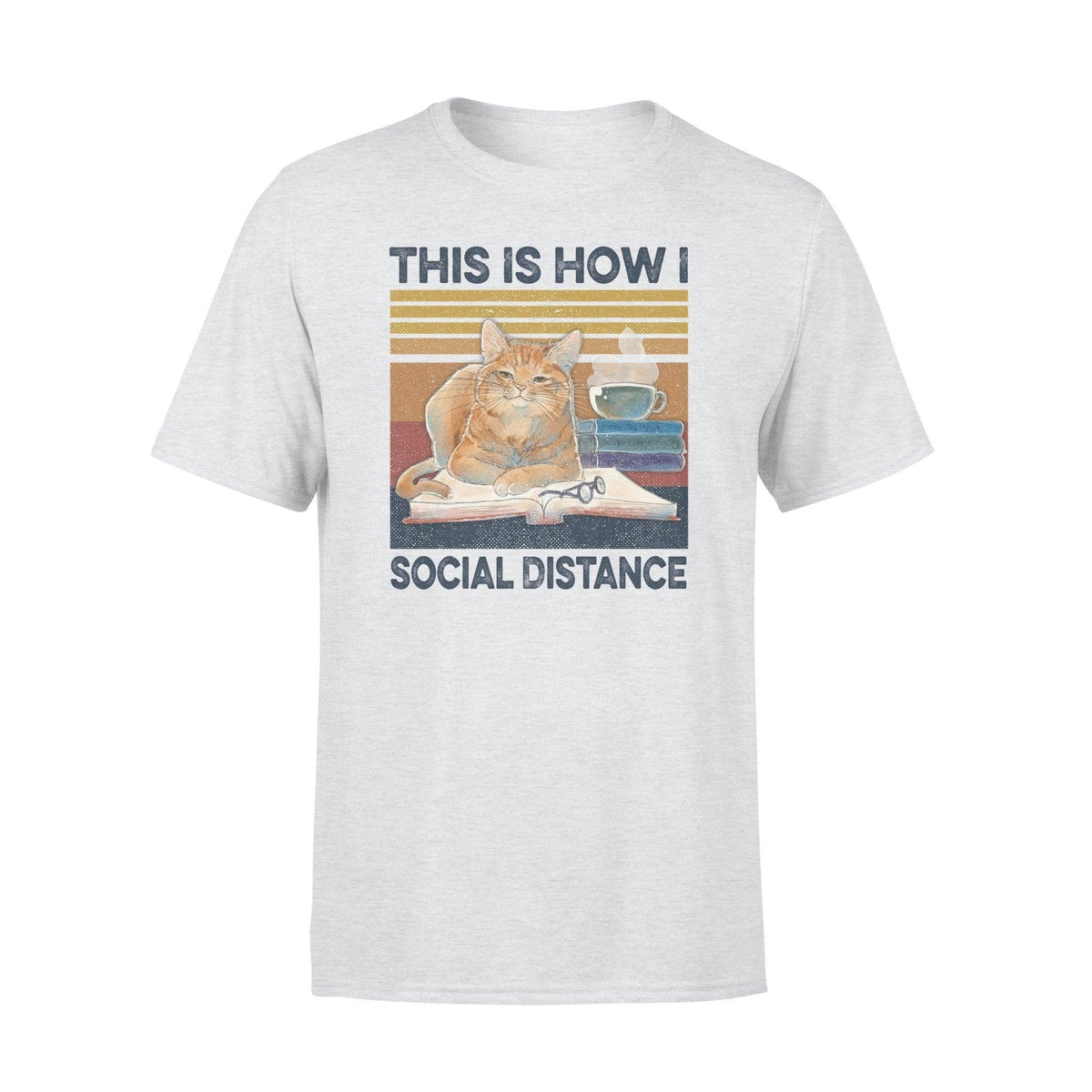 Cats, Book This Is How I Social Distance - Standard T-shirt - PERSONAL84