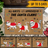 Cats Christmas Custom Doormat Santa Claws Personalized Gift For Cat Lovers - PERSONAL84