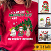 Cats Christmas Custom Sweater On The Naughty List I Regret Nothing Personalized Gift For Cat Lovers - PERSONAL84