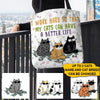 Cats Custom All Over Tote Bag I Work Hard So That My Cat Can Have A Better Life Personalized Gift - PERSONAL84