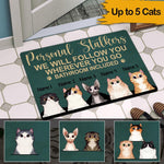 Cats Custom Doormat Personal Meow Stalkers Personalized Gift - PERSONAL84