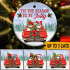 Cats Custom Ornament Tis The Season To Be Jolly Personalized Gift - PERSONAL84
