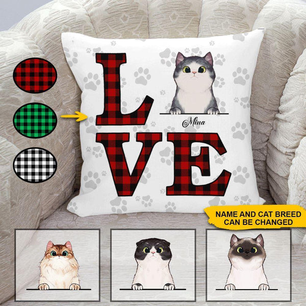 Cat Custom Pillow You Me And The Cat Couple Personalized Gift - PERSONAL84