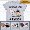 Cats Custom T Shirt Best Cat Mom Ever Personalized Gift - PERSONAL84