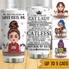 Cats Custom Tumbler I Am A Crazy Cat Lady Personalized Gift For Cat Mom - PERSONAL84