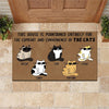 Cats Doormat Customized This House Is Maintained Solely For The Comfort And Convenience Of The Cats - PERSONAL84