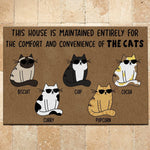 Cats Doormat Customized This House Is Maintained Solely For The Comfort And Convenience Of The Cats - PERSONAL84