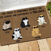 Cats Doormat Customized This House Is Maintained Solely For The Comfort And Convenience Of The Cats - PERSONAL84