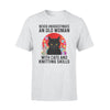 Cats, Knitting An Old Woman With Cats And Knitting Skills - Standard T-shirt - PERSONAL84