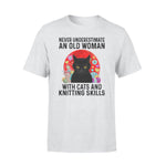 Cats, Knitting An Old Woman With Cats And Knitting Skills - Standard T-shirt - PERSONAL84