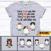 Cats Shirt Customized Names and Breeds Every Treat You Fake - PERSONAL84