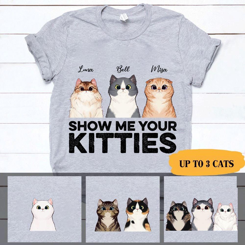 Cats Shirt Personalized Name And Breed Show Me Your Kitties - PERSONAL84