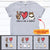 Cats Shirt Personalized Name And Color Peace Love Cats - PERSONAL84