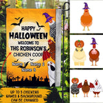 Chicken Custom Garden Flag Happy Halloween Personalized Gift - PERSONAL84