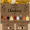 Chicken Doormat Customized Names and Breeds Home Is Where My Chickens Are - PERSONAL84