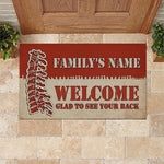 Chiropractor Funny Custom Doormat Glad To See Your Back Personalized Gift - PERSONAL84