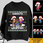 Christmas Funny Custom Shirt Gangsta Wrapper Personalized Gift - PERSONAL84