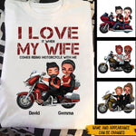 Couple Biker Custom Shirt I Love My Wife Personalized Gift - PERSONAL84