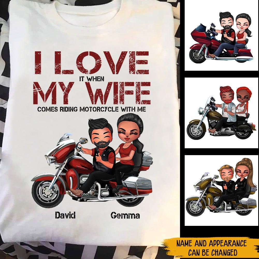 Couple Biker Custom Shirt I Love My Wife Personalized Gift - PERSONAL84