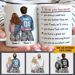 Couple Custom Mug Reasons I Love You Great Ass Funny Naughty Personalized Gift For Her - PERSONAL84