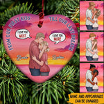 Couple Custom Ornament From Our First Kiss Till Our Last Breath Personalized Gift - PERSONAL84