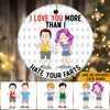 Couple Custom Ornament I Love You More Than I Hate Your Farts Personalized Gift - PERSONAL84