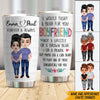 Couple Custom Tumbler I Would Fight A Bear For You Boyfriend Funny Cute Personalized Gift
