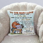 Couple Pillow Customized To The Man I love Personalized Gift - PERSONAL84