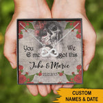 Couple Tatoos Skull Custom Necklace You & Me We Got This Personalized Gift - PERSONAL84