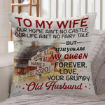 Couple X Farming Pillow Customized Our Home Ain't No Castle Personalized Gift - PERSONAL84