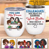 Coworker Custom Wine Tumbler Work Besties Talk About Sex Lives And Poo Personalized Colleague Gift - PERSONAL84