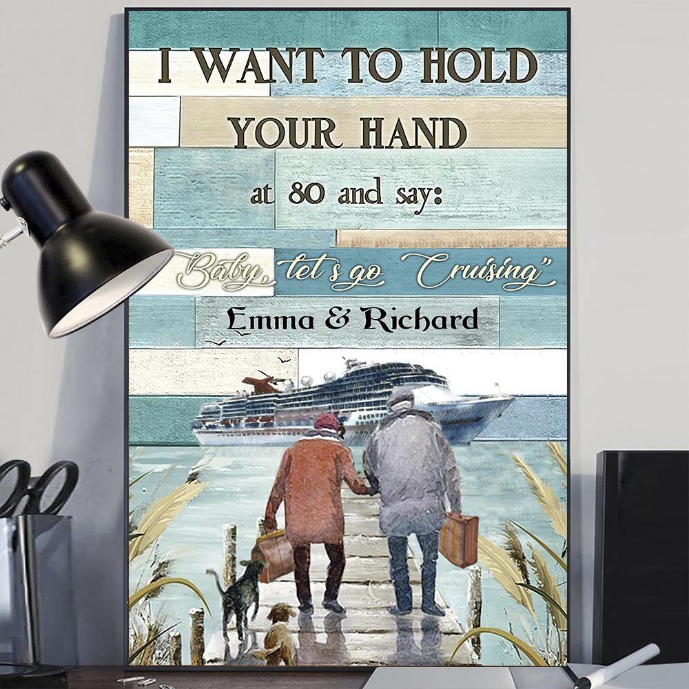 Cruising Custom Poster Hold Your Hands Says Let's Go Cruising Personalized Gift - PERSONAL84