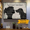 Dachshund Custom Poster Girl And Dachshund Silhouette You Are Not Just A Dachshund - PERSONAL84